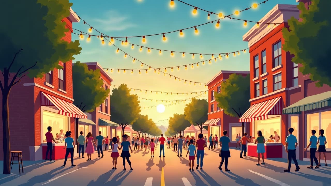 Editorial illustration: Family Weekend Guide: Fun Events for Kids in Williamsport
